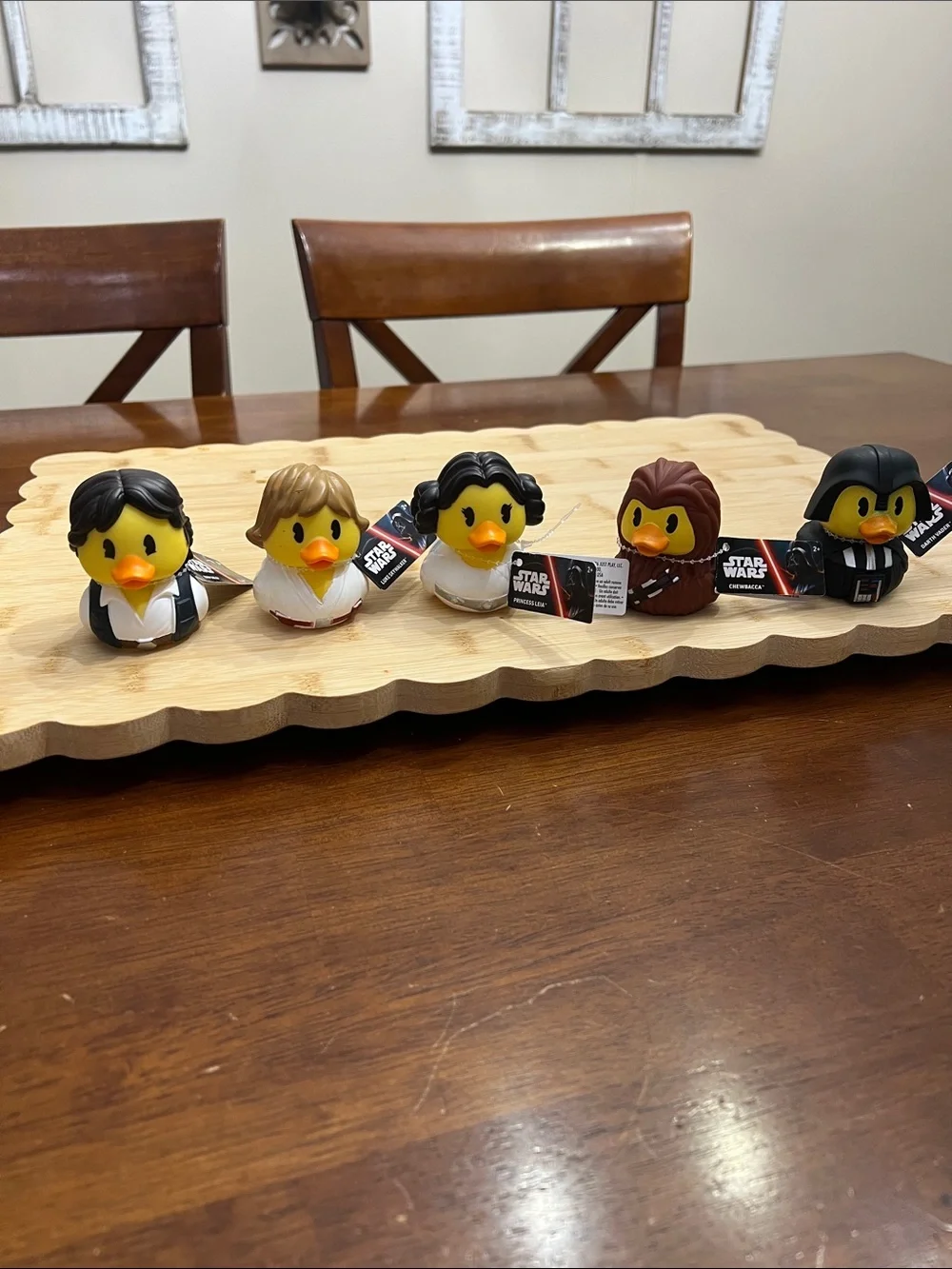 Star Wars Yellow Character Duck Set - Han, Luke, Leia, Chewbacca & Vader